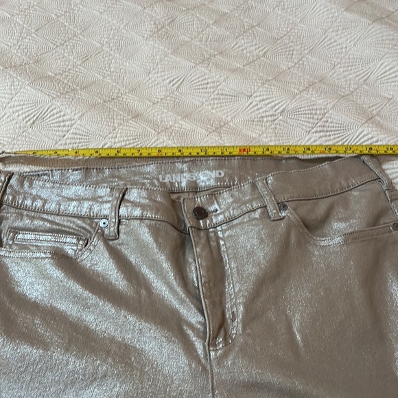 Sparkly Lands’ End high rise slim ankle jeans - Picture 2 of 13